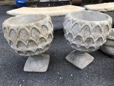 Pair of Pineapple shaped Garden planters