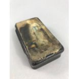 Horn snuff box, probably WW1