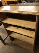 Pine open bookshelf