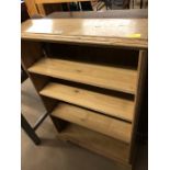 Pine open bookshelf