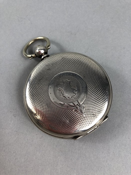 Continental Silver pocket watch stamped 800 & EC - Image 2 of 7