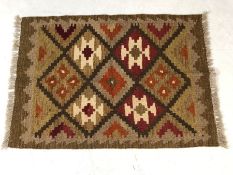 Maimana kilim rug approx 90cm x 64cm