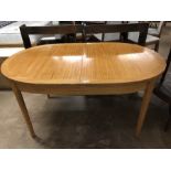 Wooden extending dining table