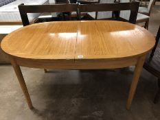 Wooden extending dining table