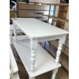 Painted solid pine farmhouse kitchen table