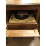 1950s gramophone in oak cabinet Turntable by Gerrard