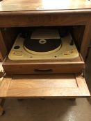 1950s gramophone in oak cabinet Turntable by Gerrard