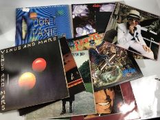 LP's Long playing records ten of: Elton John,Michael Jackson, Genesis, Abba, Wings, The Hitch-Hikers