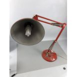 1001 Lamps ltd Norwegian industrial angle poise lamp in Orange A/F