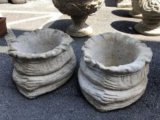 Two Large Garden sack planters