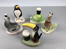 Five hand painted collectable "My Goodness - My Guinness" figurines to include toucan, kangaroo,