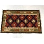 Maimana kilim rug approx 130cm x 80cm