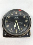 Rare Jaeger Le Coulter made Spitfire aircraft cockpit clock (7 Jours) displaying luminous