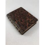 Tortoise shell Mid Victorian snuff box in the form of a book