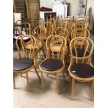 Collection of twenty six bentwood chairs