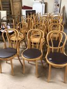 Collection of twenty six bentwood chairs