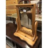 Pine dressing table mirror