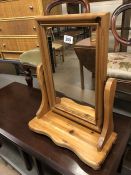 Pine dressing table mirror