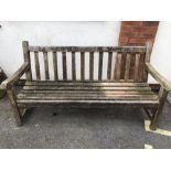 Wooden garden bench