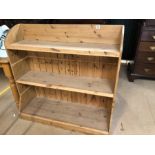 Three shelved Pine Bookcase or display unit