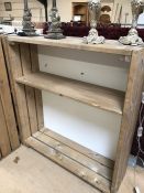 Modern rustic bookcase with adjustable shelves
