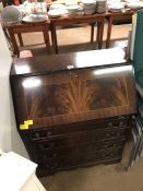 Mahogany writing bureau