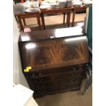 Mahogany writing bureau