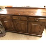 Modern sideboard with three drawers and two cupboards under