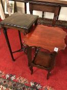Two decorative side tables