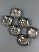 A set of 6 American sterling silver dishes or small bonbon case by Webster & Co circa 1910