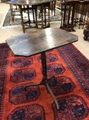 Small occasional antique dark wood table