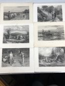 Six engravings by CHARLES COUSEN, published by J S Virtue, London. Approx 34cm x 25cm
