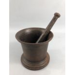 Cast metal Pestle and Mortar