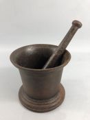 Cast metal Pestle and Mortar