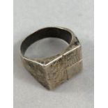 Chunky Silver ring size 'V'