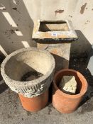 Collection of Stoneware to include Chimney pot