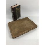 Leather Bound Album of Cigarette cards and a faux book 1914 - 1916 Souvenirs de La Guerre