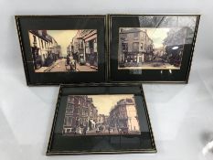 Local interest: Three prints depicting historic Seaton Town