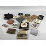 Collection of Compacts of various designs 16 in total