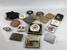 Collection of Compacts of various designs 16 in total