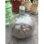 Large Green Glass Carbouy approx 56cm tall