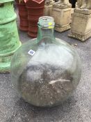 Large Green Glass Carbouy approx 56cm tall