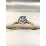 18ct Gold 1ct Solitaire Diamond ring size 'L'