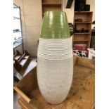 Modern tall painted vase