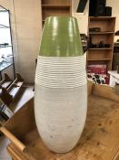 Modern tall painted vase