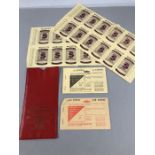 Collection of Car Ration Tokens and Motor Fuel coupon