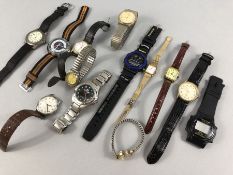 Collection of various watches