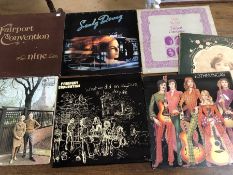 Collection of seven LP's (LP) by Fairport Convention Sandy Denny