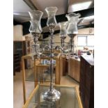 Large contemporary four arm candelabra, height approx 99cm