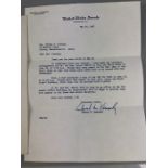 Ephemera: A letter to a Mrs Corning from Edward M. Kennedy Massachusetts of The United States
